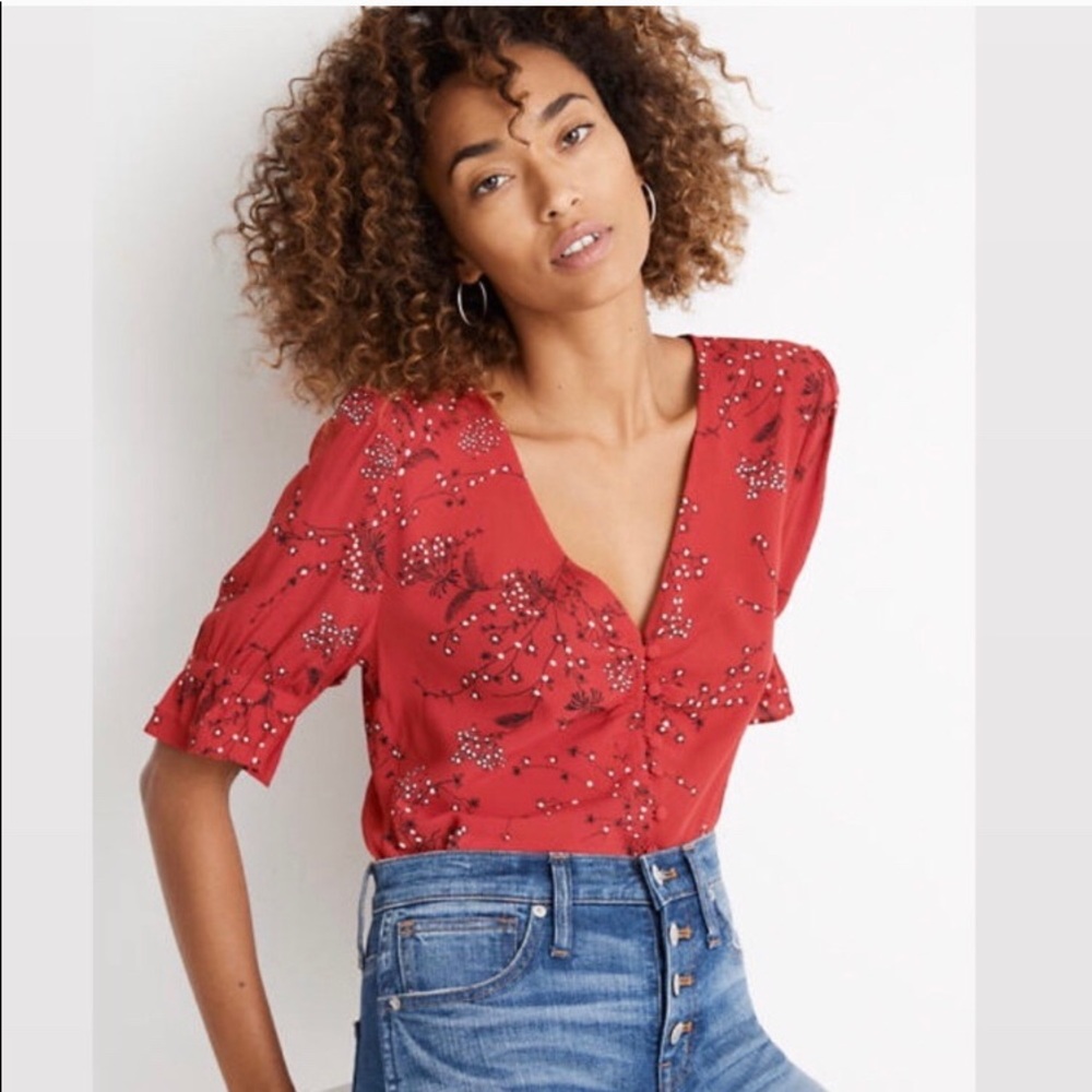 Madewell Daylight Top windswept floral size 0